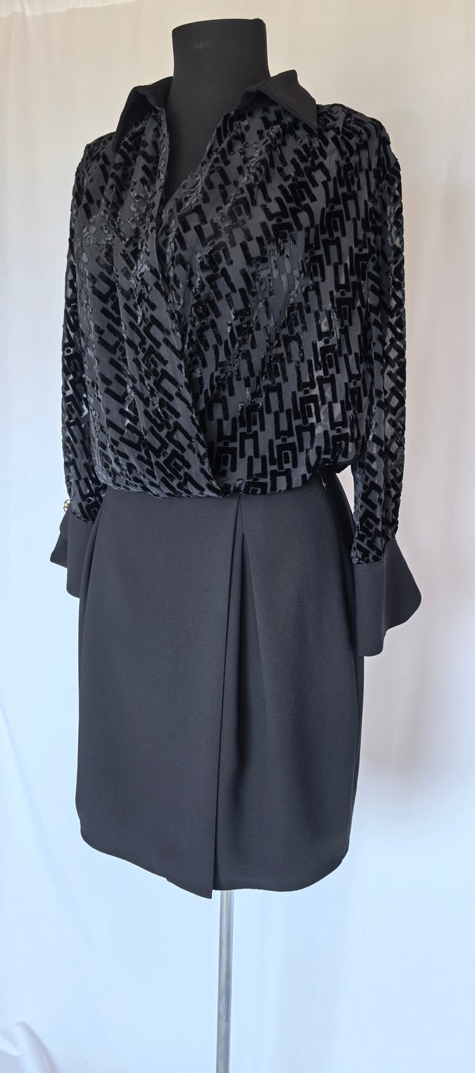 Rochie din vascoza si matase Elisabetta Franchi