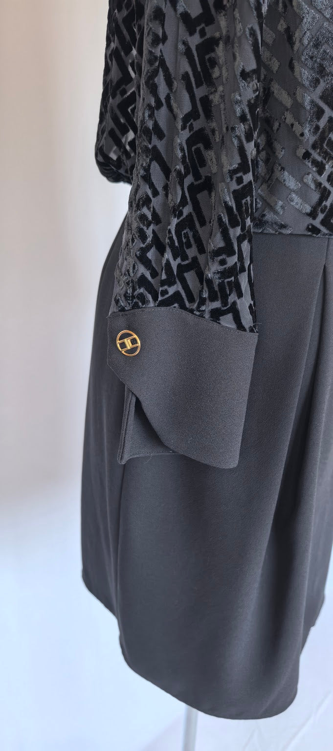 Rochie din vascoza si matase Elisabetta Franchi