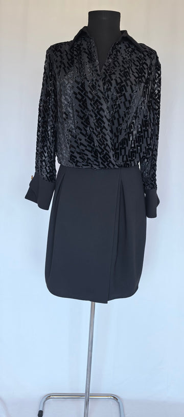 Rochie din vascoza si matase Elisabetta Franchi