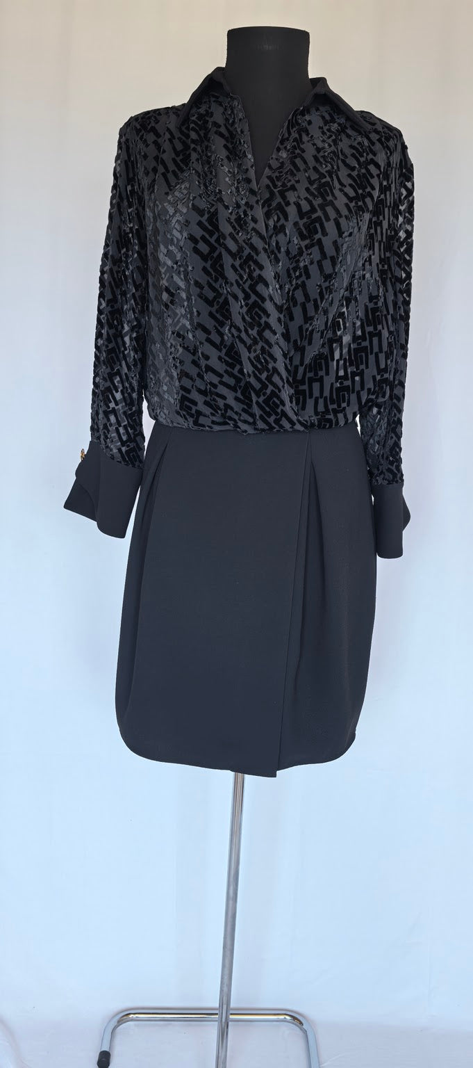 Rochie din vascoza si matase Elisabetta Franchi