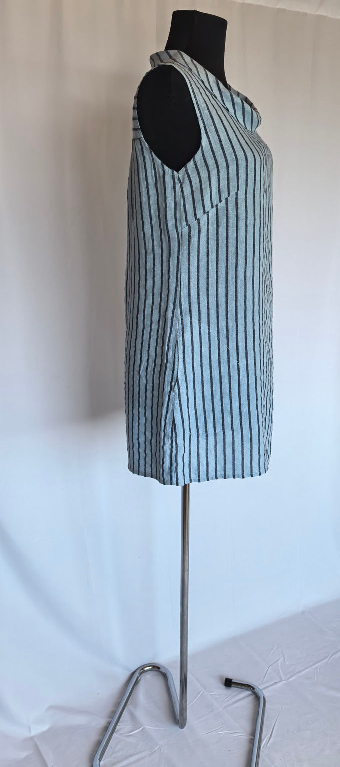 Rochie Made in Italy din in cu guler rulat