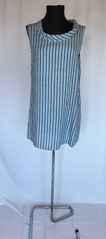 Rochie Made in Italy din in cu guler rulat