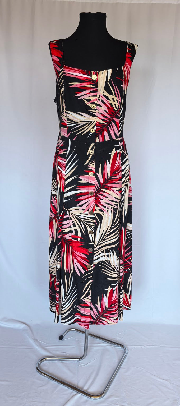 Rochie maxi din in si vascoza