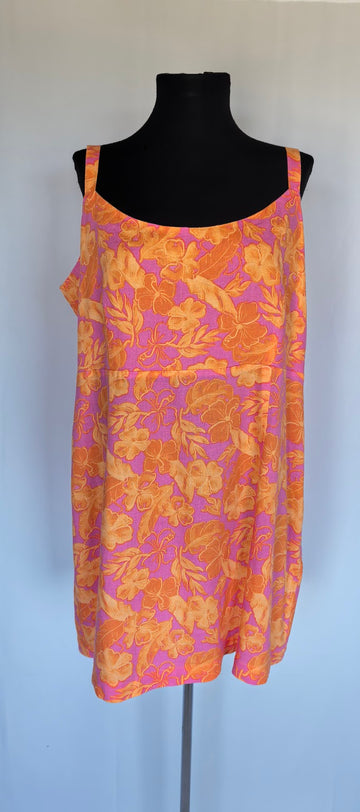 Rochie mini din in si vascoza Cotton:ON