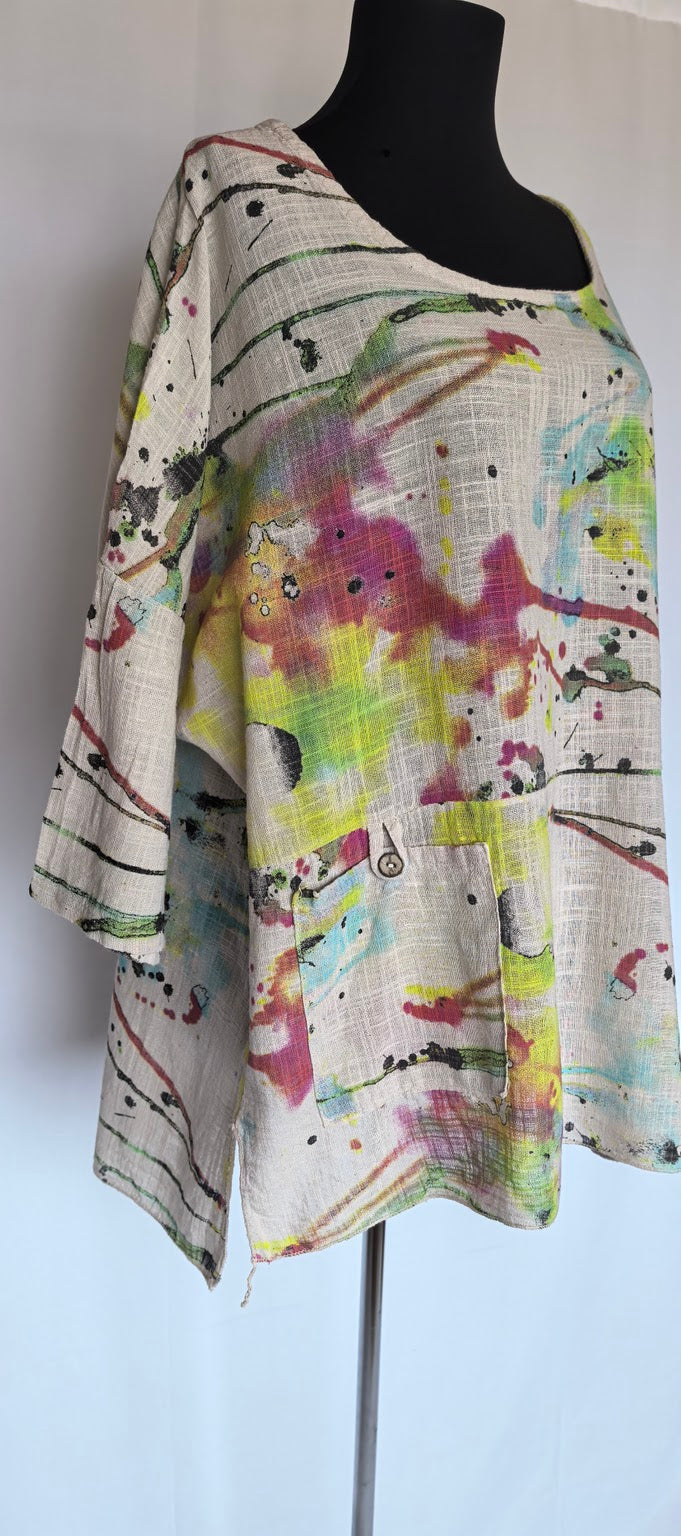 Tunica oversized de bumbac
